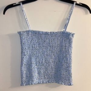 Pacsun light blue crop top